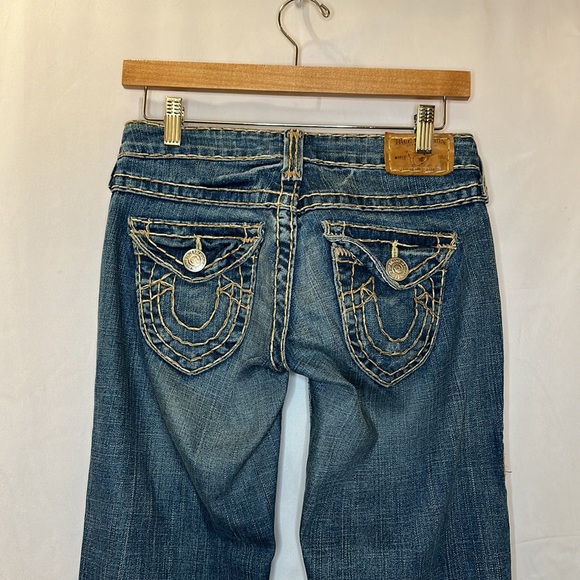 TRUE RELIGION Joey Twisted seam flare jeans 25 - Picture 1 of 5